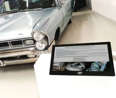 ELEMENT ONE monitor in front of car display