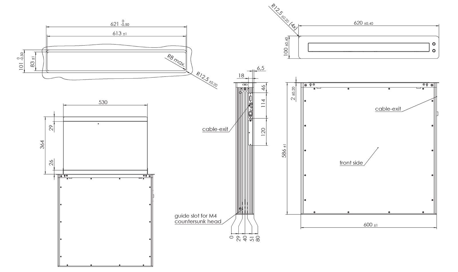 CONVERS DOUBLE technical drawing