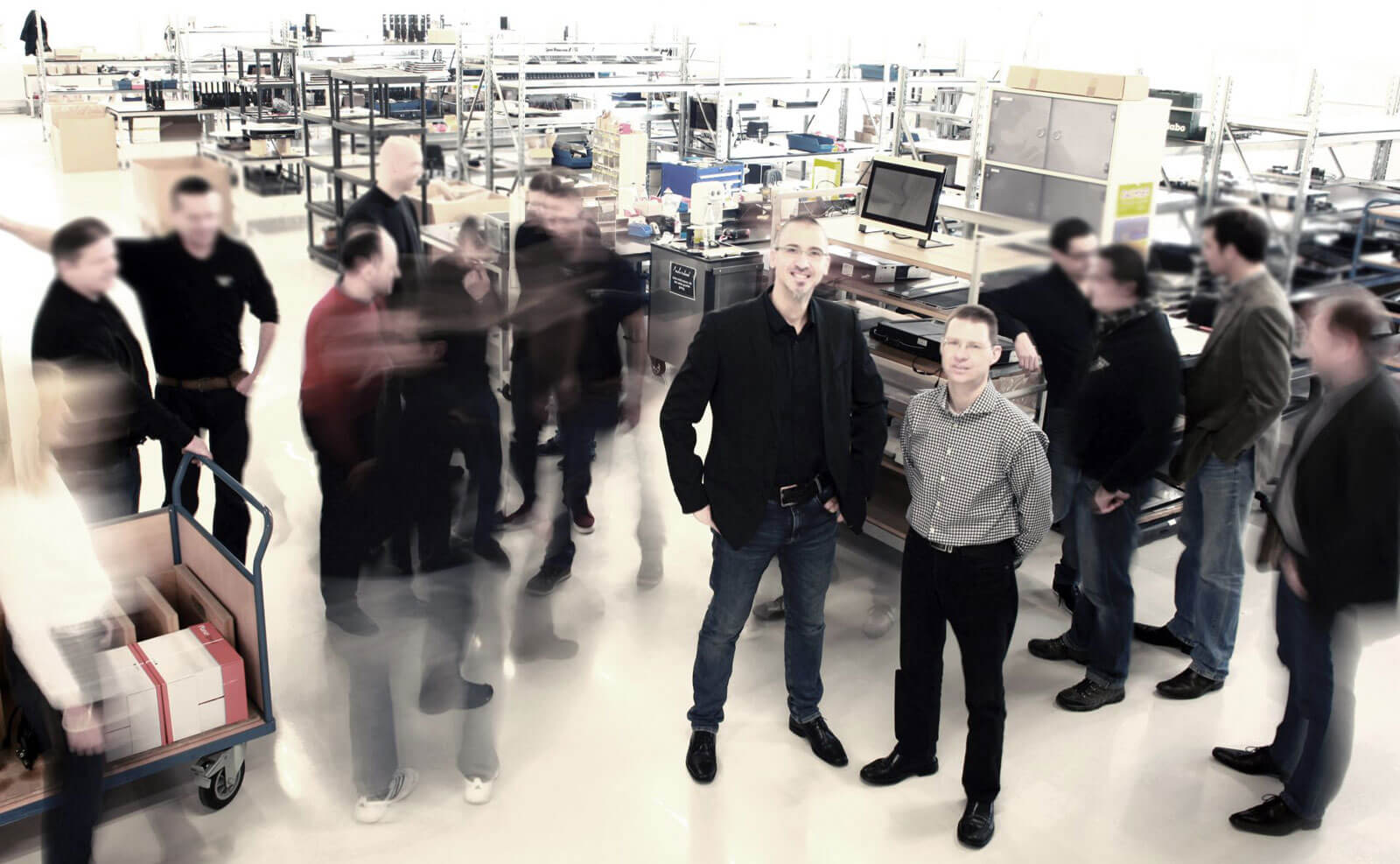 ELEMENT ONE team in warehouse